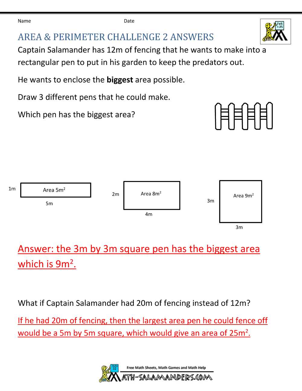 Unlocking The Secrets Of Perimeter Circumference And Area Answer Key