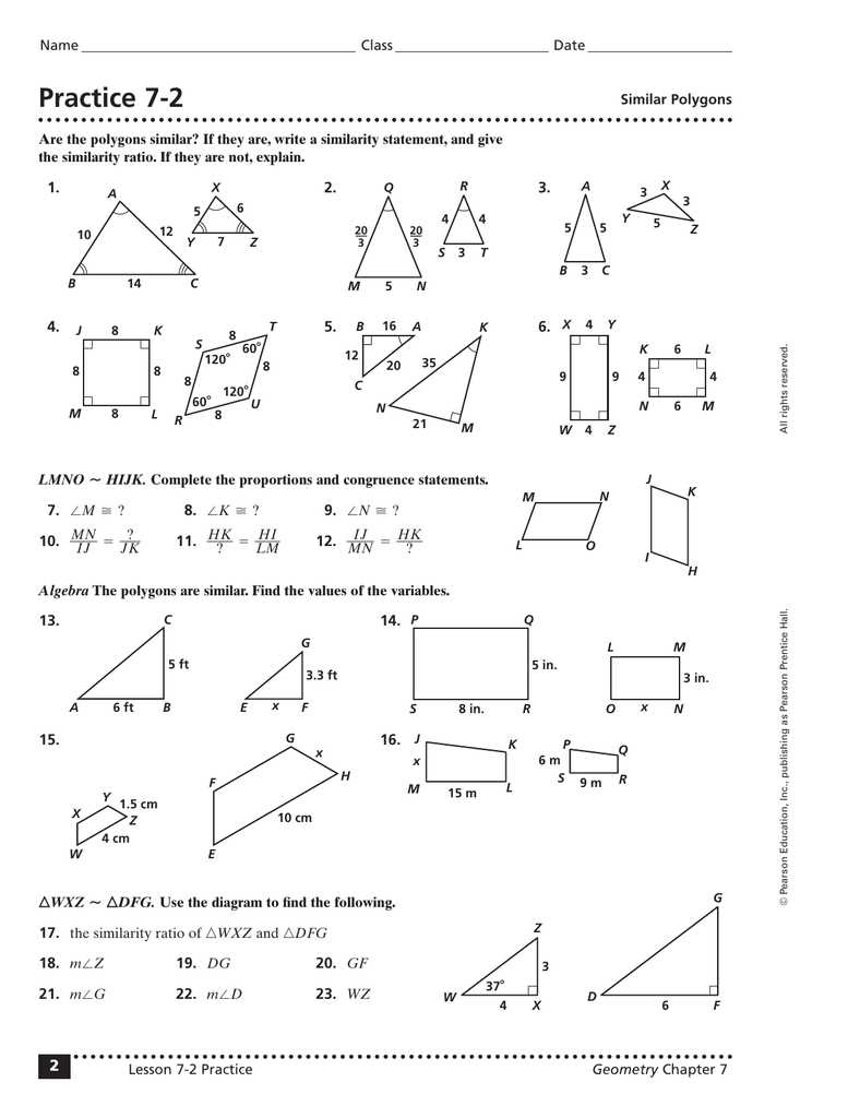 Master Geometry With These Lesson 1 2 Practice B Answers